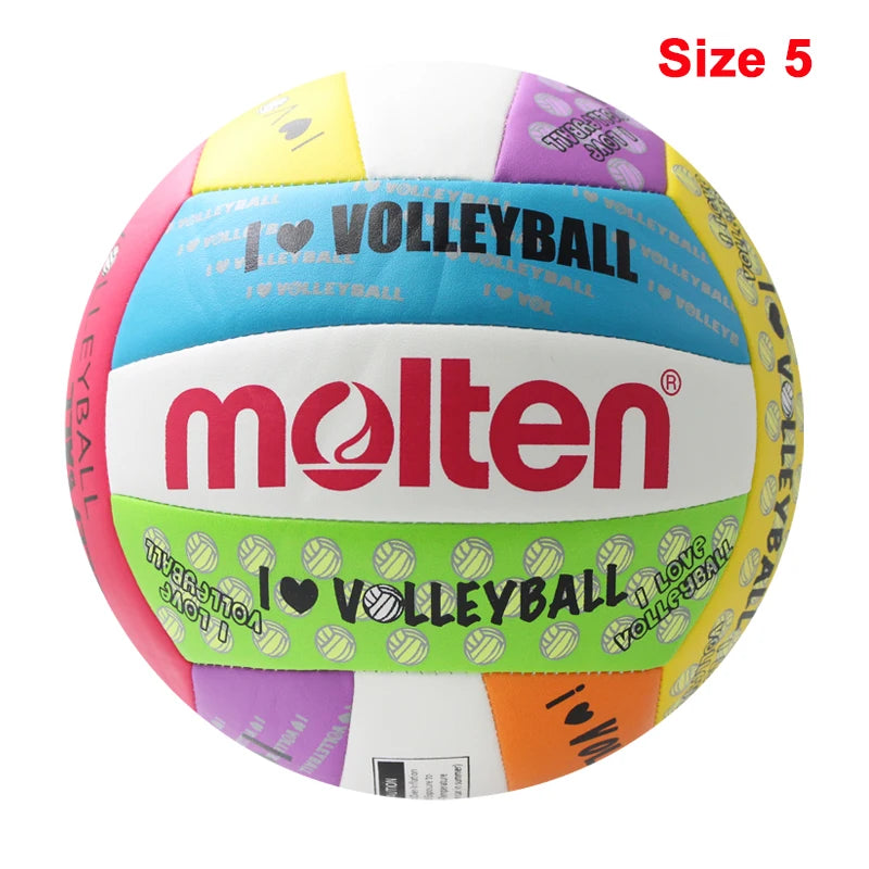 Balón de voleibol Molten de PU para entrenamiento · Tallas 4 y 5