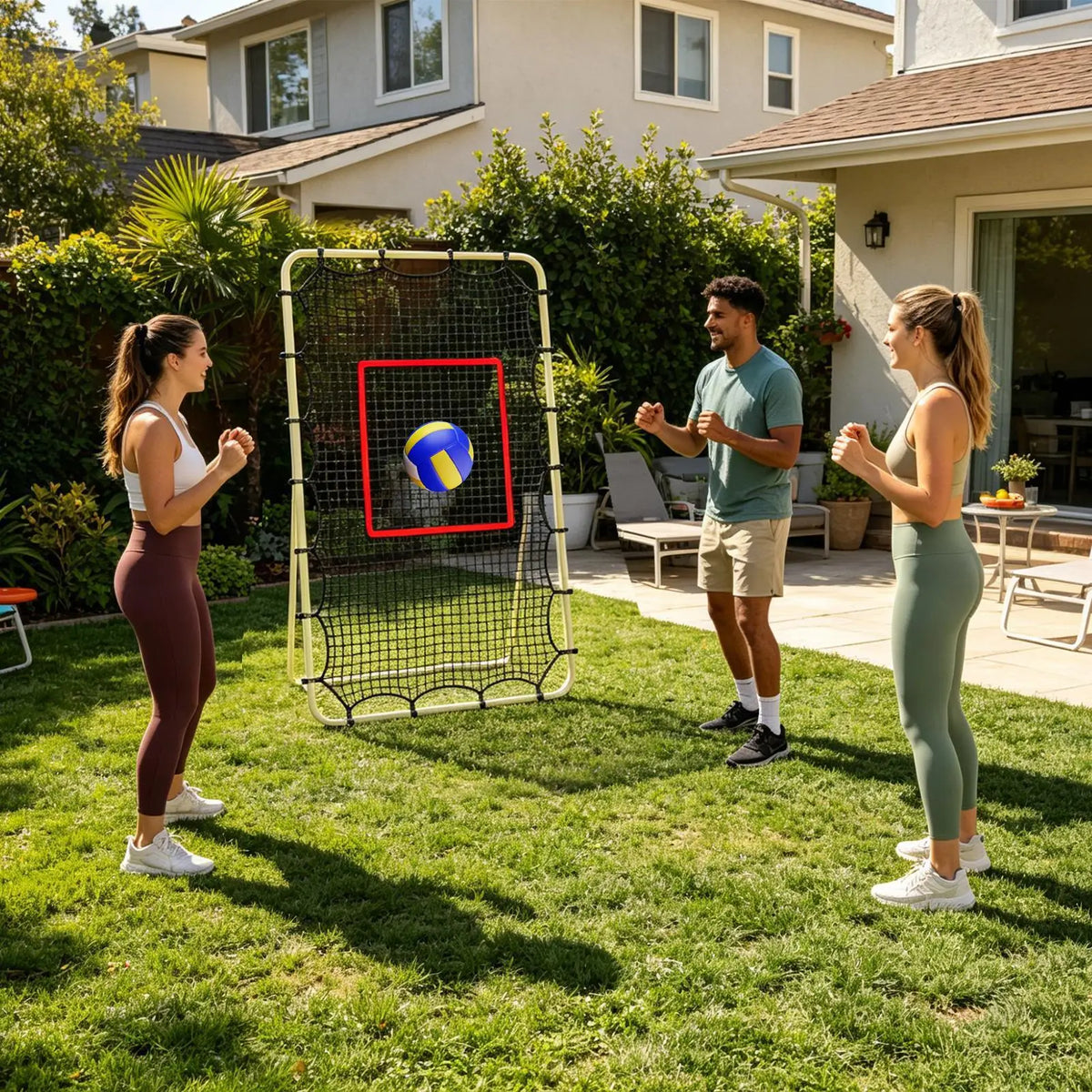 Red de rebote para voleibol de 213 × 122 cm · Sin estructura