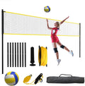 Set de voleibol con red de 9,75 m, balón, bomba y bolsa