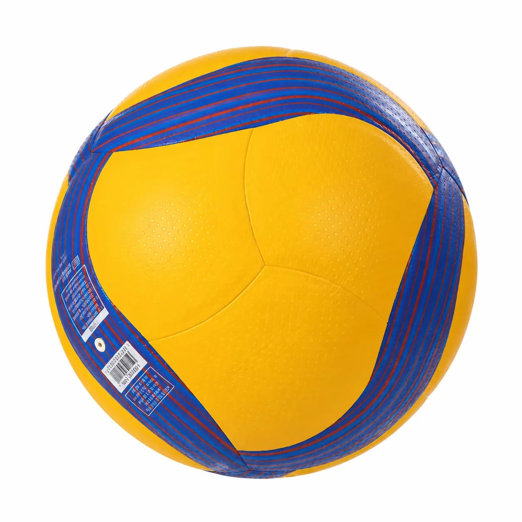 Balón de voleibol de PU azul y amarillo · Talla 5