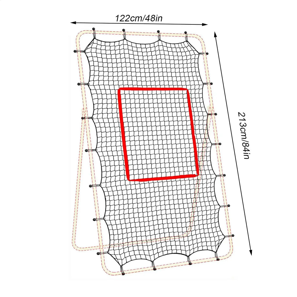 Red de rebote para voleibol de 213 × 122 cm · Sin estructura