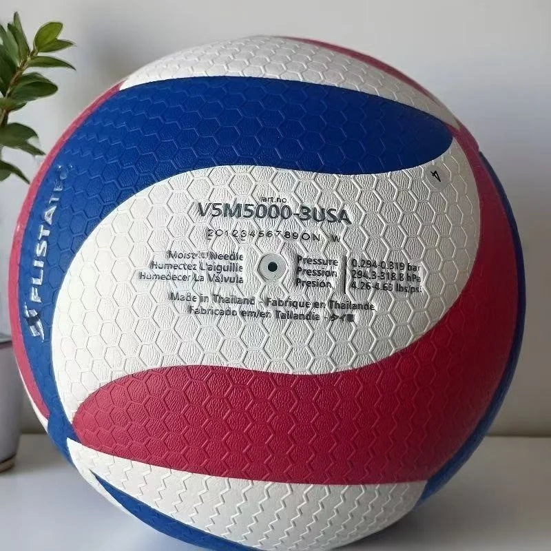 Balón de voleibol V5M5000-3USA · Talla 5 con bolsa y aguja