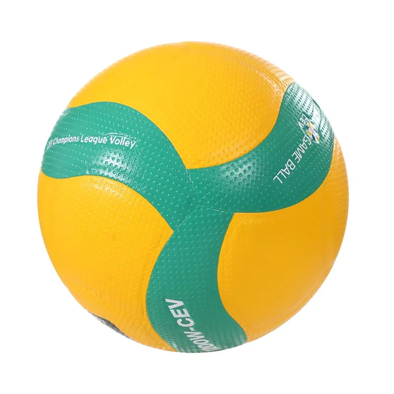 Balón de voleibol de PU azul y amarillo · Talla 5