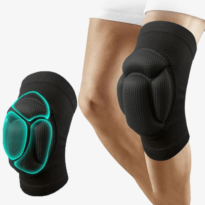 Rodilleras deportivas ajustables con espuma EVA · Par negro